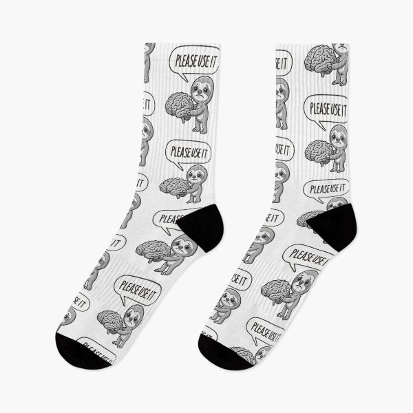 Item preview, Please Use It Funny Brain Sloth Meme – Sarcastic Intelligence Meme Design designed and sold by ColorFlick.
