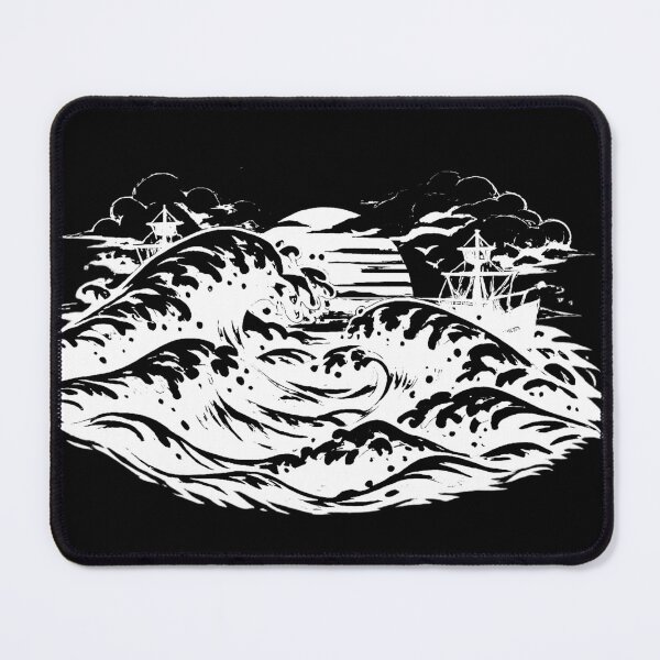 Item preview, Grand Line Wave Design (negative ver) designed and sold by Moonshroomarts.