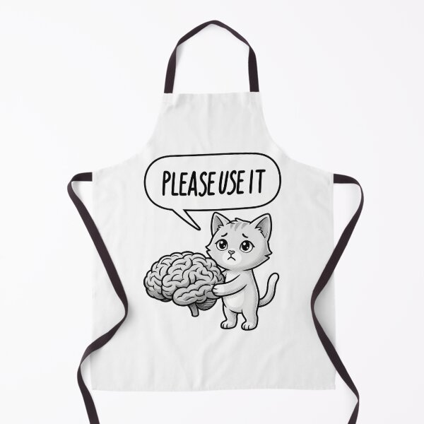 Item preview, Please Use It Funny Brain Cat Meme – Sarcastic Intelligence Meme Design designed and sold by ColorFlick.