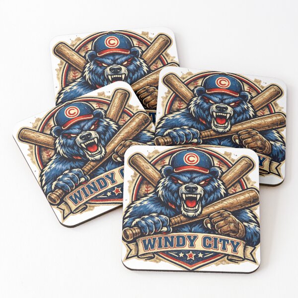Item preview, Windy City Baseball Bear Mascot Vintage designed and sold by Pandora´s Box.
