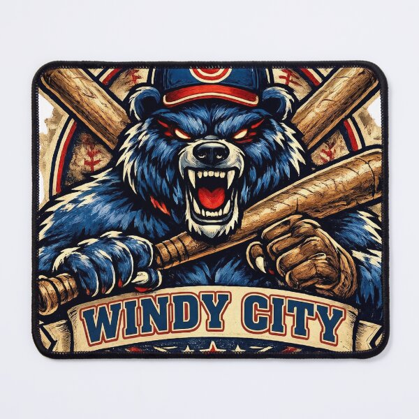 Item preview, Windy City Baseball Bear Mascot Vintage designed and sold by Pandora´s Box.