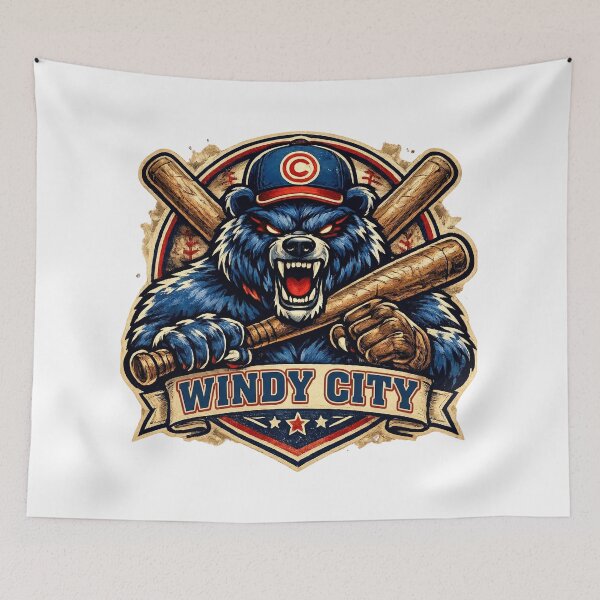 Item preview, Windy City Baseball Bear Mascot Vintage designed and sold by Pandora´s Box.