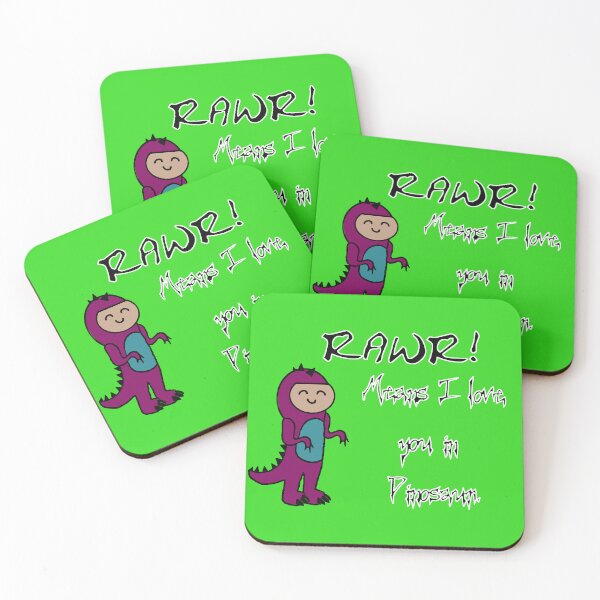Item preview, Rawr! Means I love you in Dinosaur designed and sold by Goose Clarke.