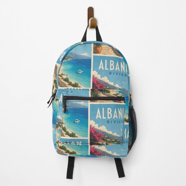 Item preview, Albanian Riviera, Vintage Art Travel Landscape designed and sold by MaateoDesign.