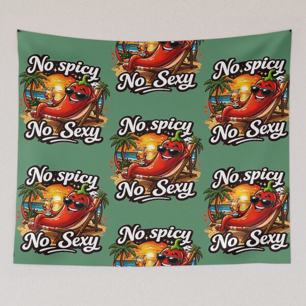 Item preview, Hot Funny Chili in his deckchair designed and sold by MarthaPlace.