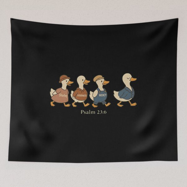 Item preview, Shirley Goodness and Mercy Psalm 23:6 Funny Christian Duck Bible Verse Pun designed and sold by WumbleDoor.