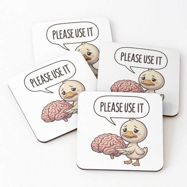 Item preview, Please Use It Funny Brain Duck Meme – Sarcastic Intelligence Meme Design designed and sold by ColorFlick.