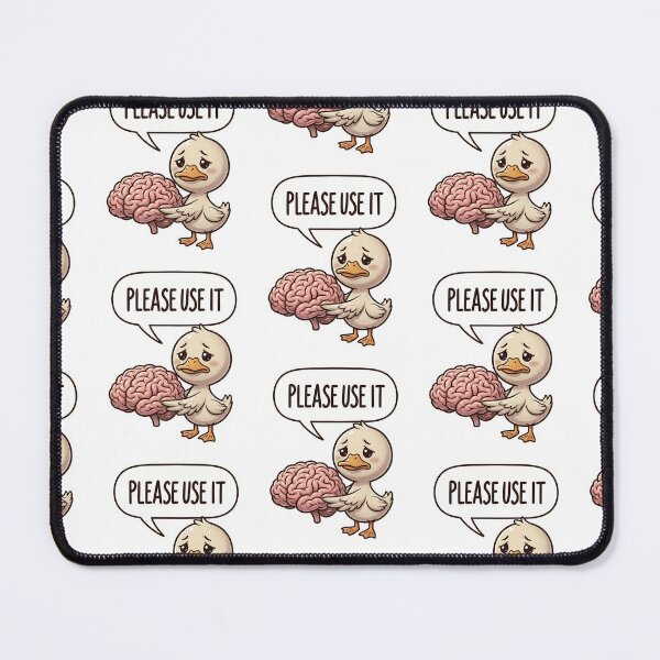 Item preview, Please Use It Funny Brain Duck Meme – Sarcastic Intelligence Meme Design designed and sold by ColorFlick.