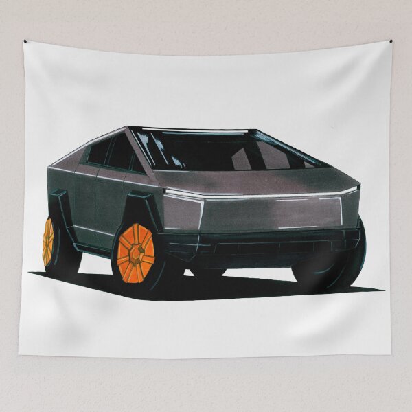 Item preview, Exclusive drawing legendary luxury futuristic EV Cybertruck Pick-up designed and sold by Cars23.