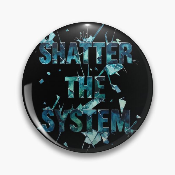 Item preview, Break the system, turquoise designed and sold by LiskoDesign.
