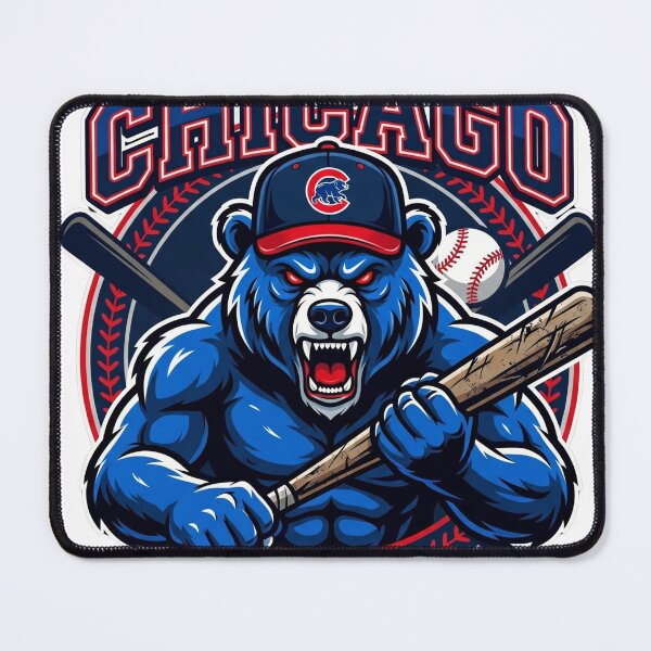 Item preview, Angry Blue Bear Baseball Fighter Mascot designed and sold by Pandora´s Box.