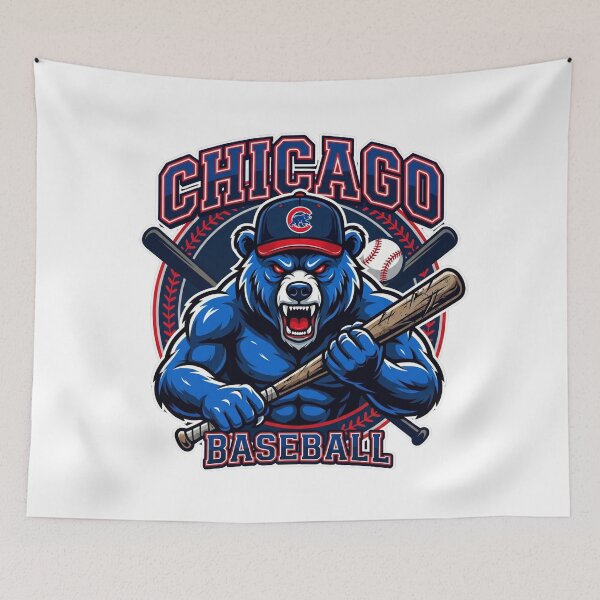 Item preview, Angry Blue Bear Baseball Fighter Mascot designed and sold by Pandora´s Box.