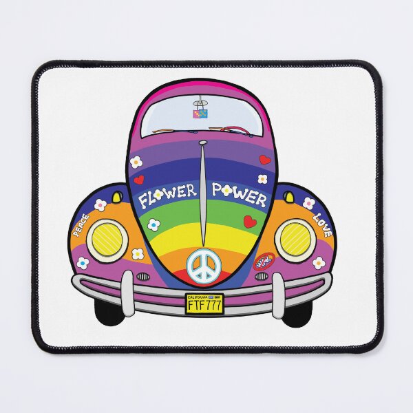 Item preview, Psychedelic Hippie Bug Car designed and sold by lemonharangue.