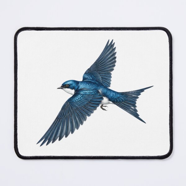 Item preview, Blue Swallow in Flight designed and sold by Chaoscience.