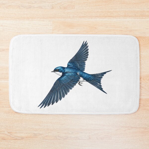 Item preview, Blue Swallow in Flight designed and sold by Chaoscience.
