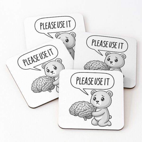 Item preview, Please Use It Funny Brain Bear Meme – Sarcastic Intelligence Meme Design designed and sold by ColorFlick.