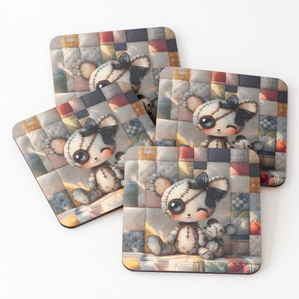 Item preview, Little stitch-ups - Cat and mouse designed and sold by JacquiTaylorArt.