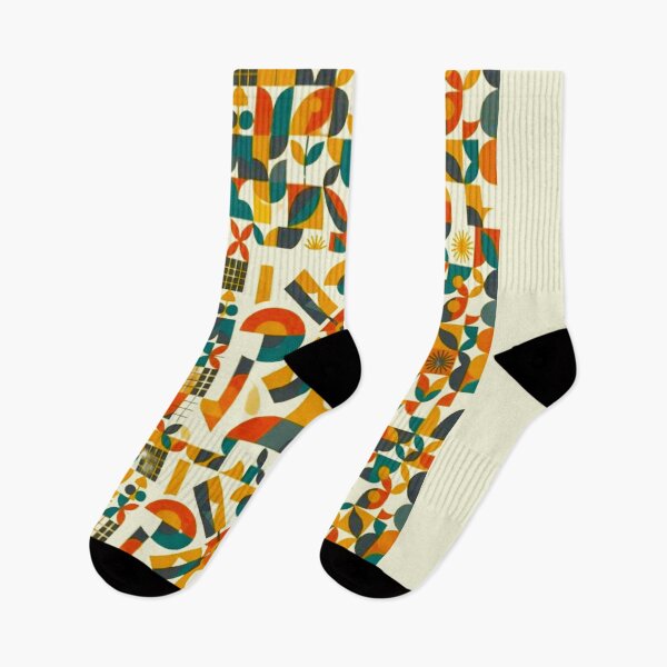 Item preview, Mid-Century Modern Geometric Windmill Mosaic Pattern designed and sold by MT-Hub | Art for Every Soul.