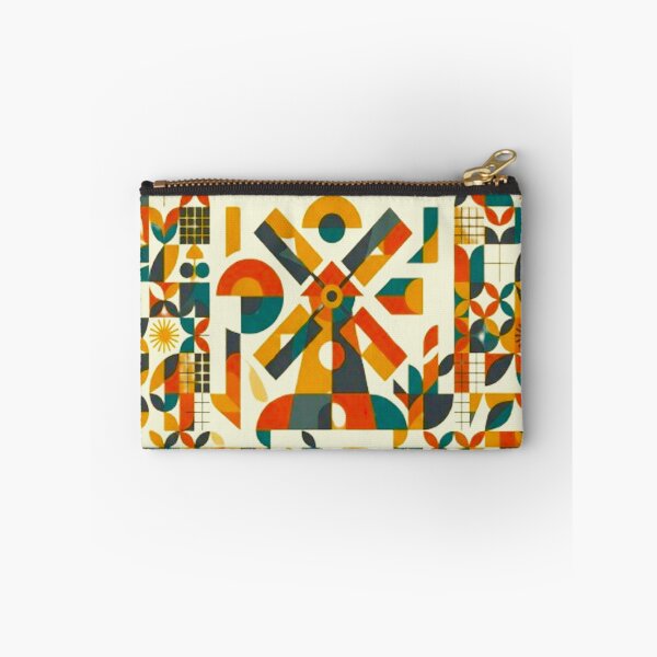 Item preview, Mid-Century Modern Geometric Windmill Mosaic Pattern designed and sold by MT-Hub | Cute Aesthetic Art, Stickers & Phone Cases.