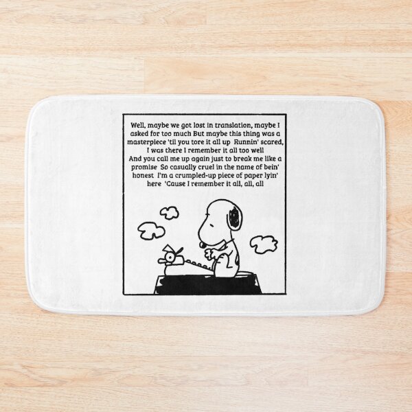 Item preview, snoopy all too well bridge lyrics designed and sold by liveawhimsylife.