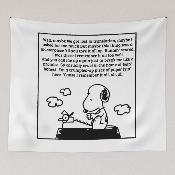 Item preview, snoopy all too well bridge lyrics designed and sold by liveawhimsylife.