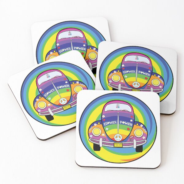Item preview, Psychedelic Hippie Bug Car V2 designed and sold by lemonharangue.