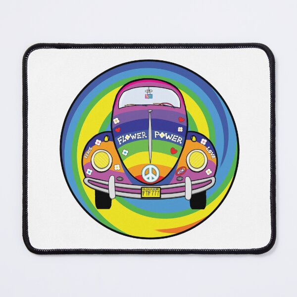 Item preview, Psychedelic Hippie Bug Car V2 designed and sold by lemonharangue.