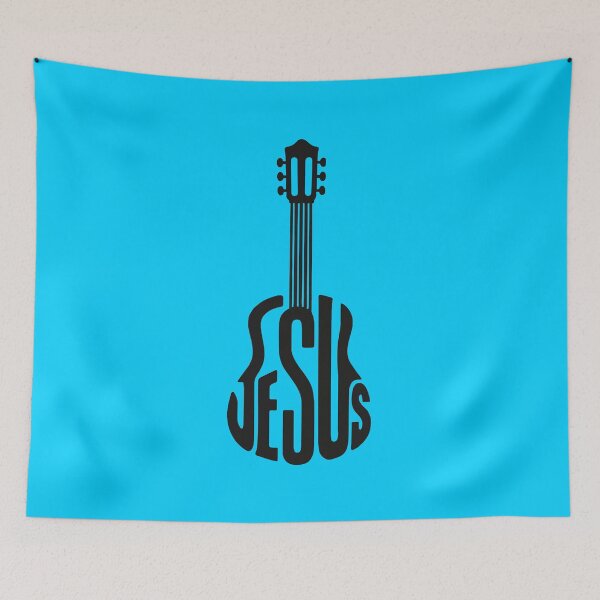 Item preview, Jesus Guitar Typography Design designed and sold by IslaryCreation.
