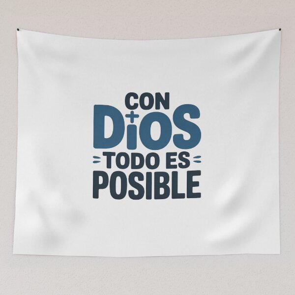 Item preview,  With God Everything is Possible Christian T-Shirt | Spanish Faith Bold Religious Gift designed and sold by EvolusionPro.