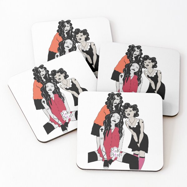 Item preview, The Punk Petals, all female punk band designed and sold by Ajforristalart.