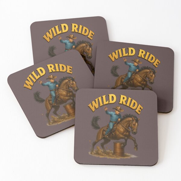 Item preview, Wild Ride – Cowboy Rodeo Energy and Western Spirit designed and sold by  QuarterHorseArt by Just my Studio.
