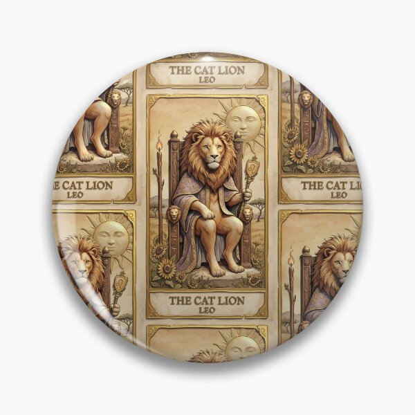 Item preview, Vintage Leo Zodiac Lion King Tarot Card designed and sold by Idealforme.
