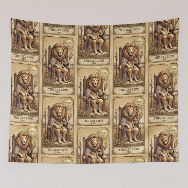 Item preview, Vintage Leo Zodiac Lion King Tarot Card designed and sold by Idealforme.