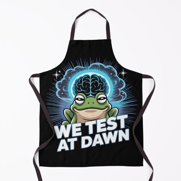 Item preview, We Test At Dawn Funny Frog Test Day | Galaxy Brain Frog Funny Exam Design designed and sold by PROPera-design.
