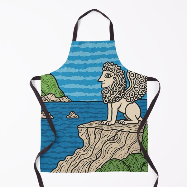 Item preview, Winged Lion by the Sea designed and sold by urvanto.