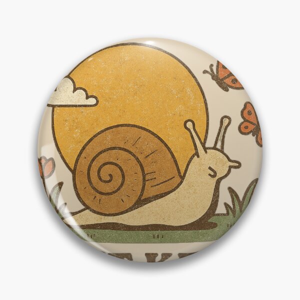 Item preview, Slow Is Fine But Keep Moving Snail Cute Motivational Vintage Design designed and sold by Negisandeep studio.