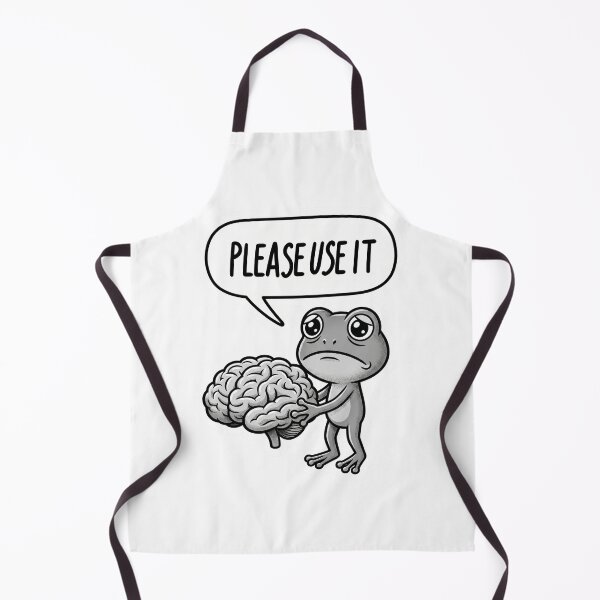 Item preview, Please Use It Funny Brain Frog Meme – Sarcastic Intelligence Meme Design designed and sold by ColorFlick.