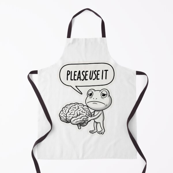 Item preview, Please Use It Funny Brain Frog Meme – Sarcastic Intelligence Meme Design designed and sold by ColorFlick.