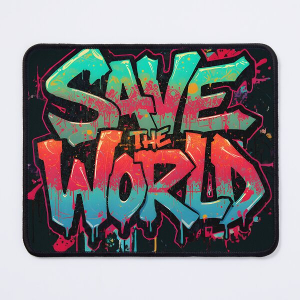 Item preview, Save the World – Underground Street Style Design designed and sold by typoinspired.