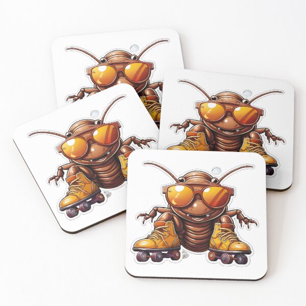 Item preview, Cool Cockroach on Roller Skates designed and sold by joniJhon_design.
