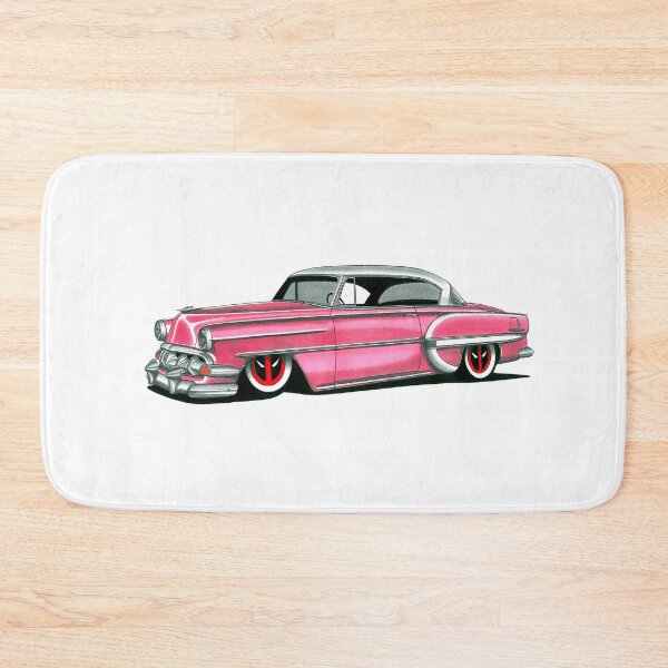Item preview, Exclusive drawing american restomod pink Chevy Bel Air V8 Coupe designed and sold by Cars23.
