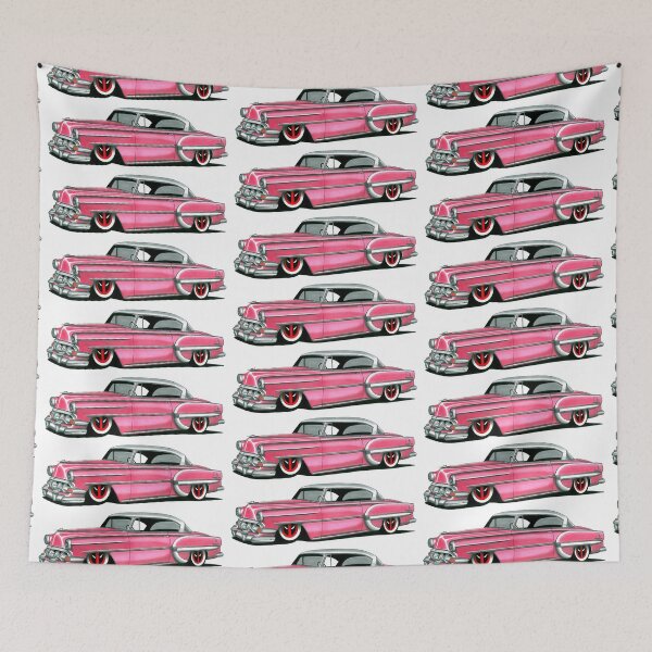 Item preview, Exclusive drawing american restomod pink Chevy Bel Air V8 Coupe designed and sold by Cars23.