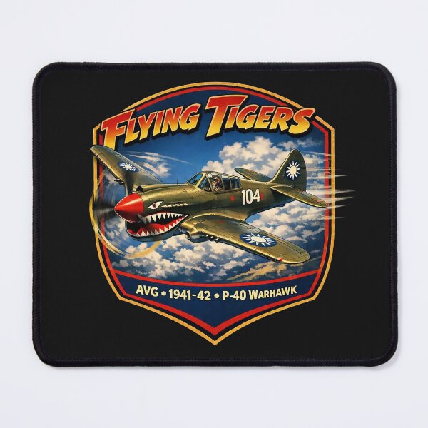Item preview, Flying Tigers - P-40 Warhawk designed and sold by Omaha Jones T-Shirts and More.