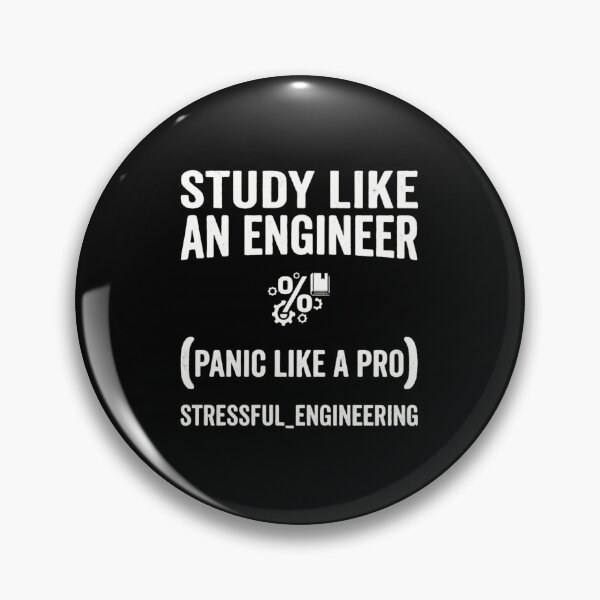 Item preview, Study Like An Engineer Panic Like A Pro Funny Student Gear designed and sold by Amr Darwish Graphic designer.