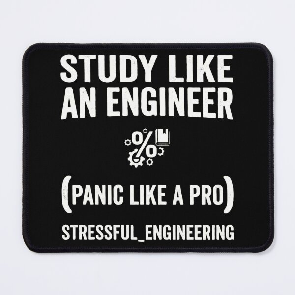 Item preview, Study Like An Engineer Panic Like A Pro Funny Student Gear designed and sold by Amr Darwish Graphic designer.