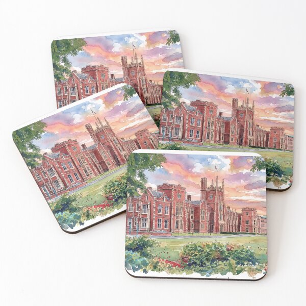 Item preview, Watercolour illustration of Queens University, Belfast, Northern Ireland. designed and sold by davidelder.