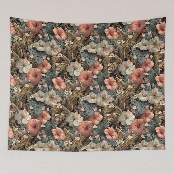 Item preview, Delicate Tropical Floral  - Birthday Flower Print  - One Year Anniversary Gifts designed and sold by RoyalStarsPatts.
