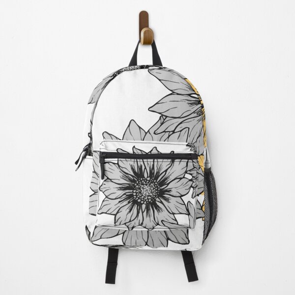 Item preview, Bouquet of Sunflowers, Black and White with Gold Accent designed and sold by JGGraphdesign.