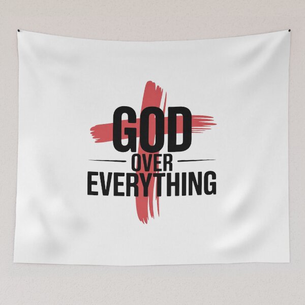 Item preview, God Over Everything Christian T-Shirt | Bold Faith Cross Religious Gift designed and sold by EvolusionPro.