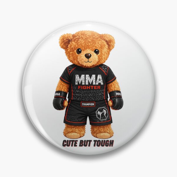 Item preview, MMA Fighter Teddy Bear Champion - Mixed Martial Arts Combat Sports Art designed and sold by CuteBear87.